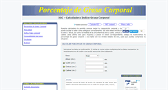 Desktop Screenshot of porcentajedegrasacorporal.com